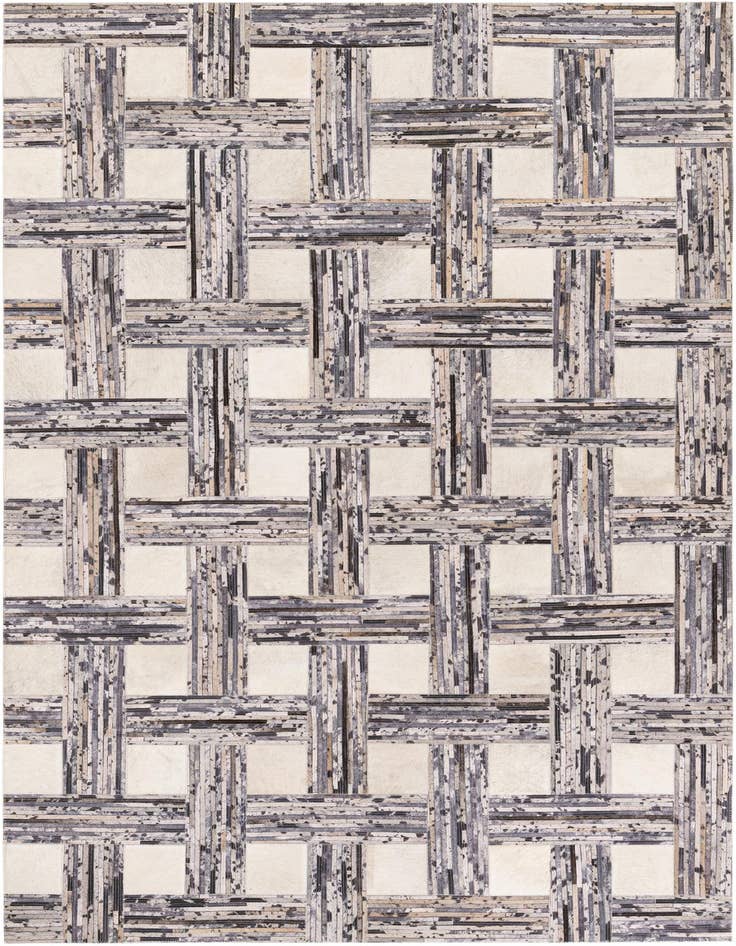 Detail image of 4' 11 x 7' 8 Cowhide Stocks Rug