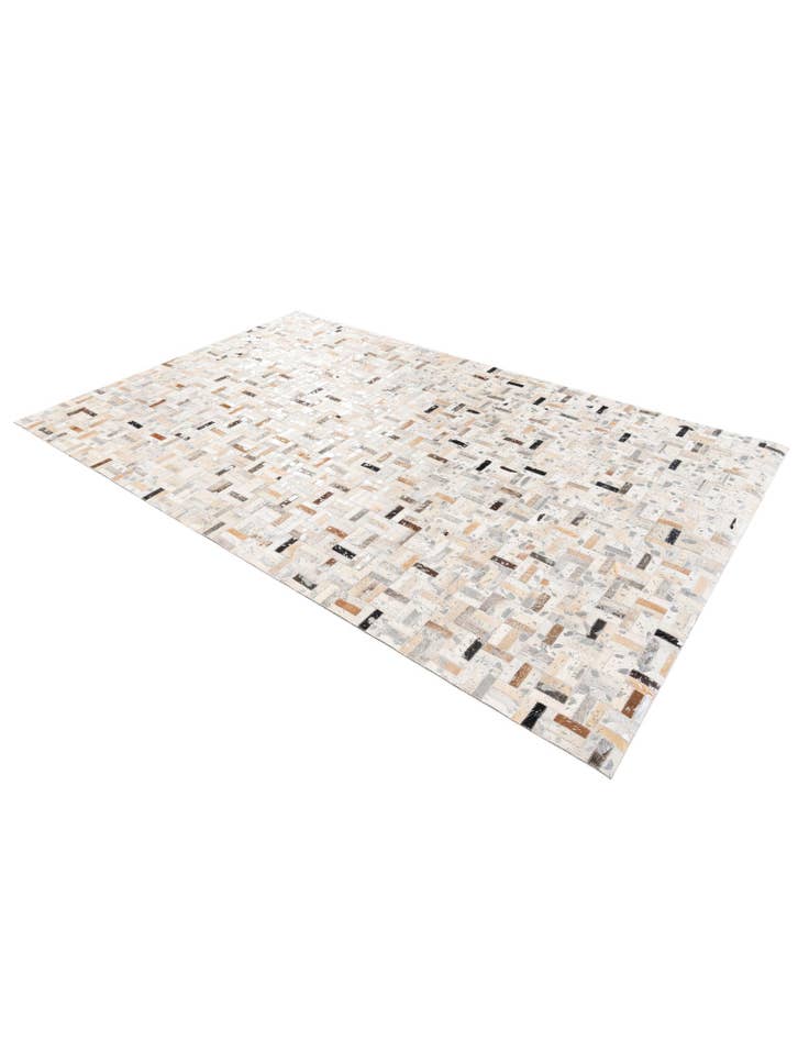 Detail image of 5' x 7' 11 Cowhide Stocks Rug