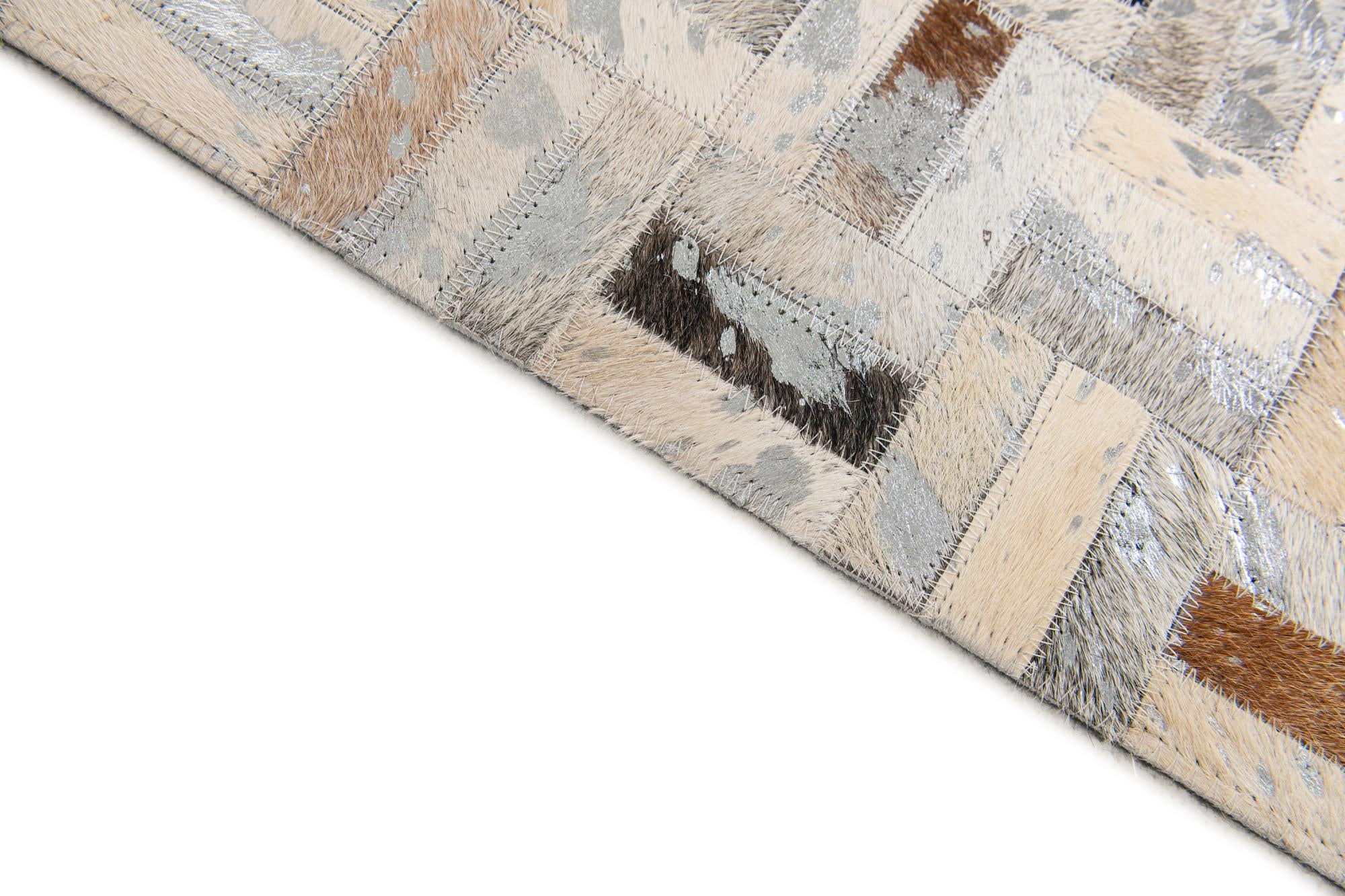 5' x 7' 11 Cowhide Stocks Rug