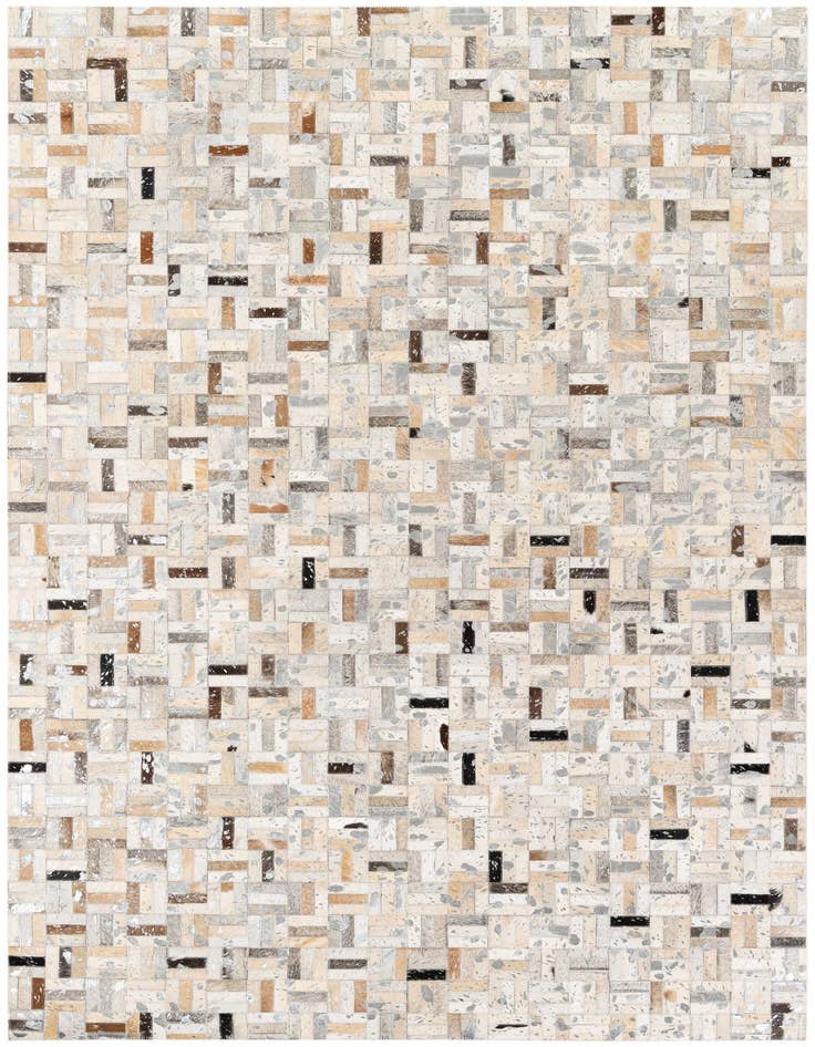 Detail image of 5' x 7' 11 Cowhide Stocks Rug