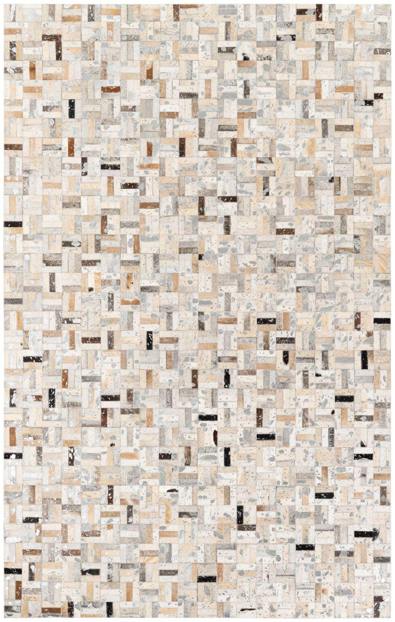 5' x 7' 11 Cowhide Stocks Rug