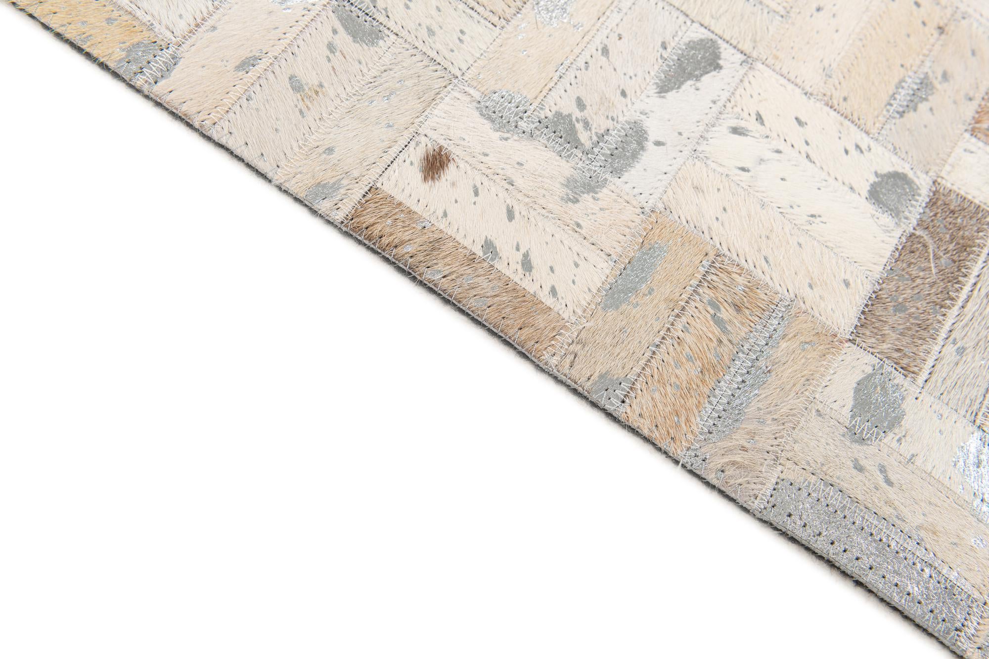 4' 11 x 8' Cowhide Stocks Rug