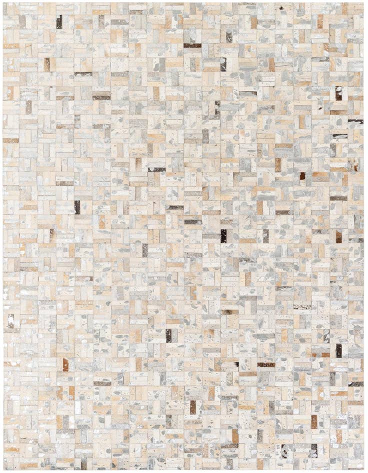 Detail image of 4' 11 x 8' 1 Cowhide Stocks Rug