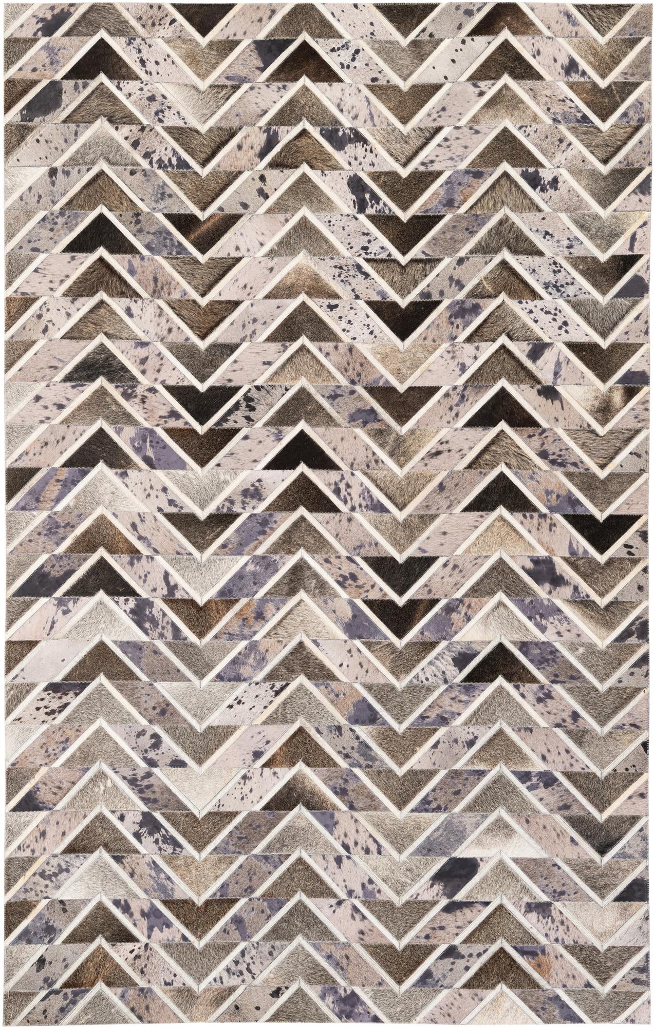 5' x 7' 10 Cowhide Stocks Rug