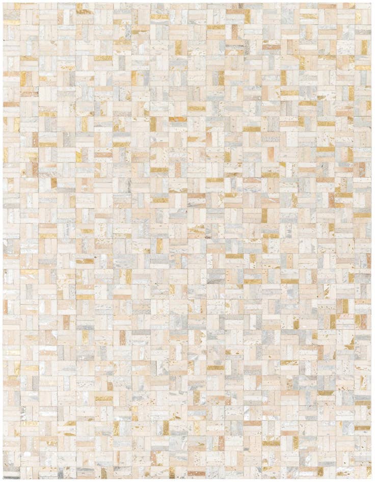Detail image of 5' x 7' 10 Cowhide Stocks Rug
