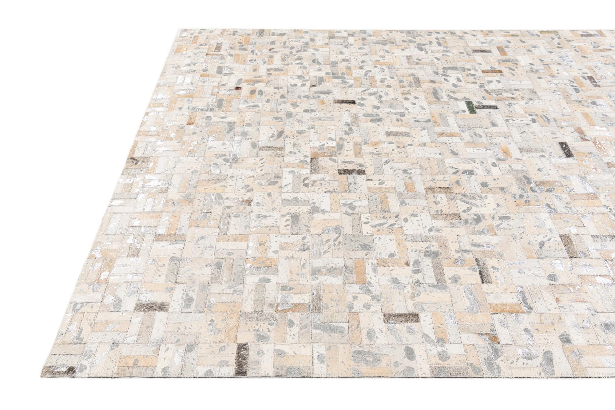5' x 8' 1 Cowhide Stocks Rug