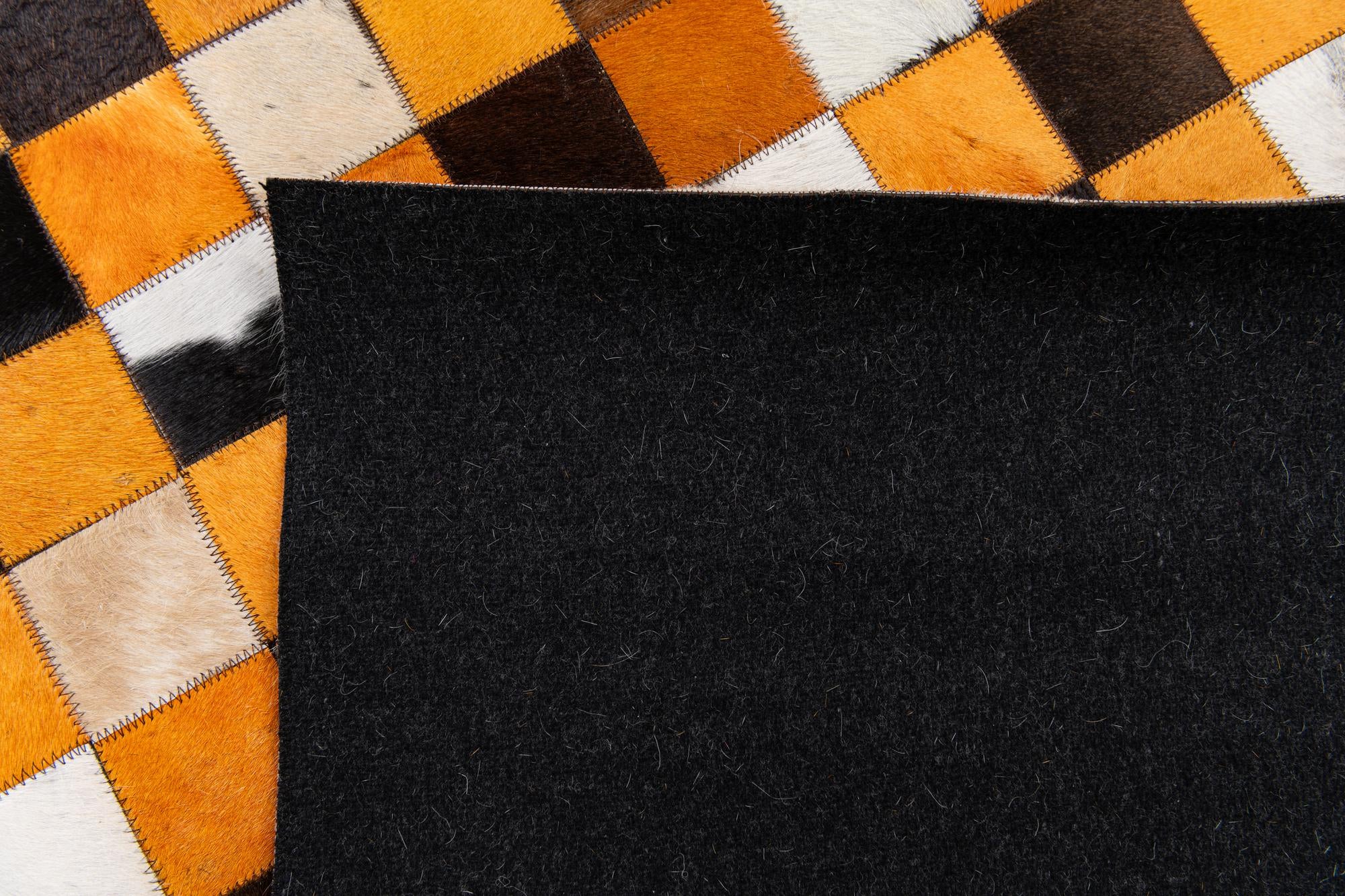 5' 1 x 8' 1 Cowhide Stocks Rug