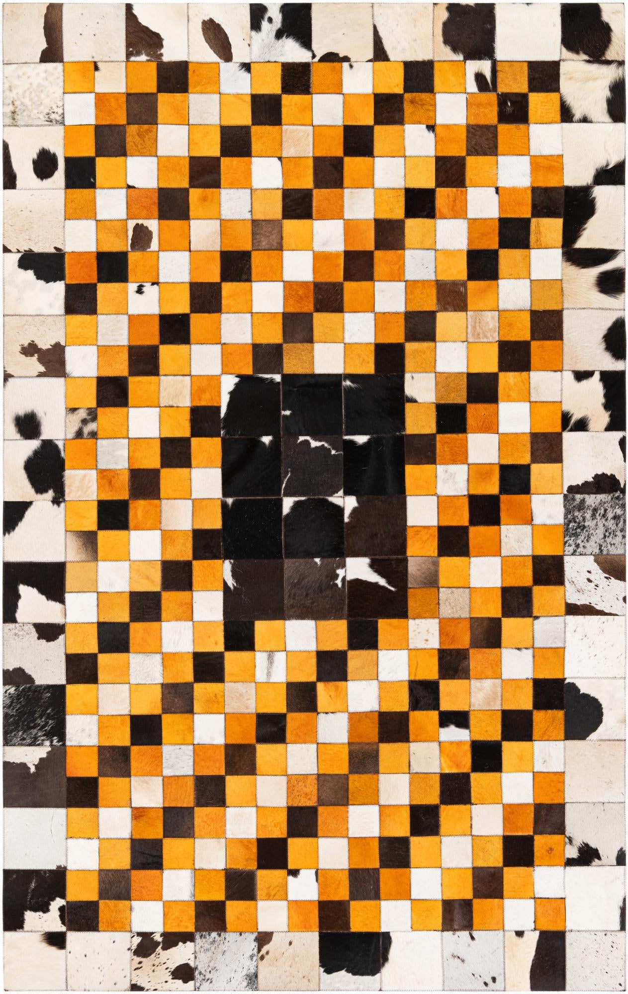 5' 1 x 8' 1 Cowhide Stocks Rug