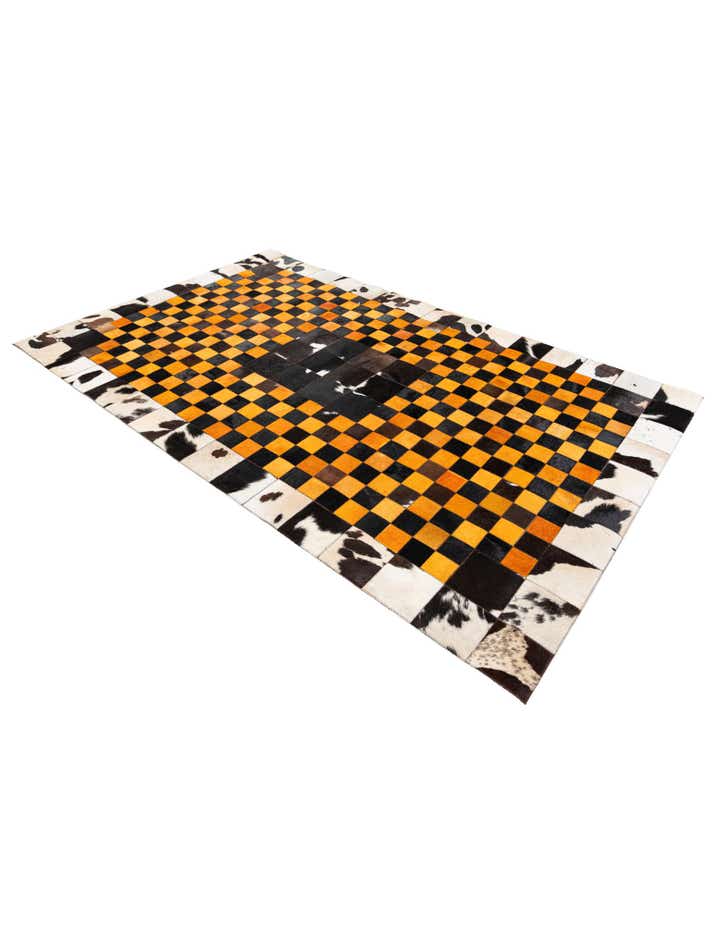 5' x 8' Cowhide Stocks Rug