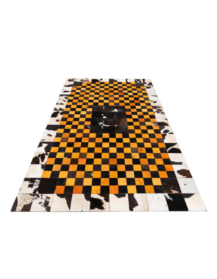 5' x 8' Cowhide Stocks Rug
