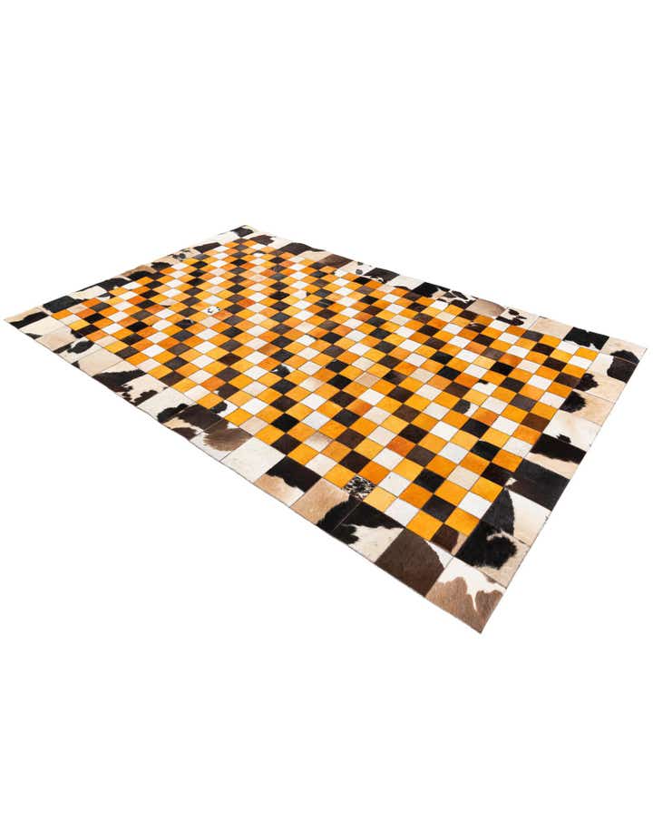 5' 1 x 8' Cowhide Stocks Rug