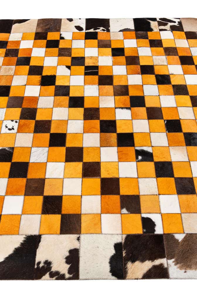 5' 1 x 8' Cowhide Stocks Rug