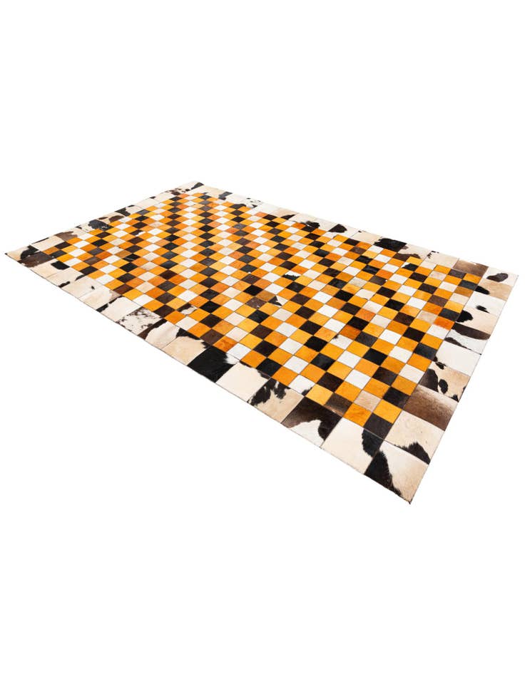 Detail image of 5' x 8' 1 Cowhide Stocks Rug