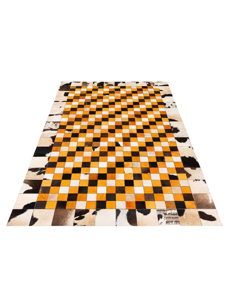 Detail image of 5' x 8' 1 Cowhide Stocks Rug