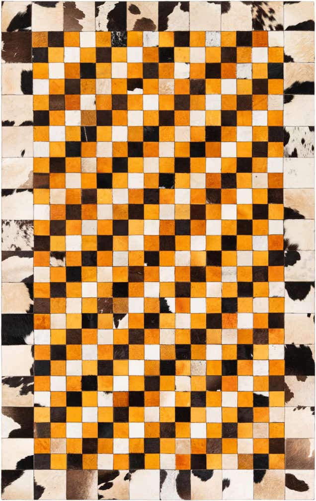 5' x 8' 1 Cowhide Stocks Rug