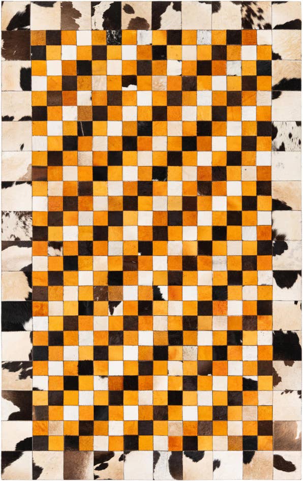 Detail image of 5' x 8' 1 Cowhide Stocks Rug