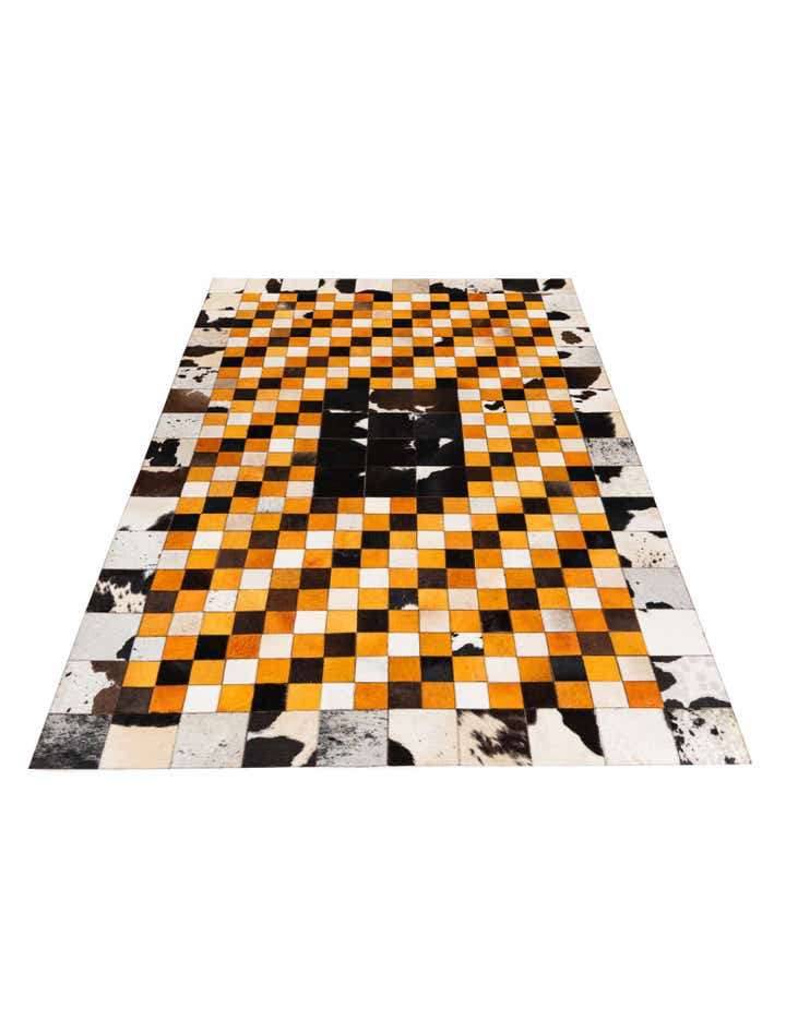 5' x 8' Cowhide Stocks Rug