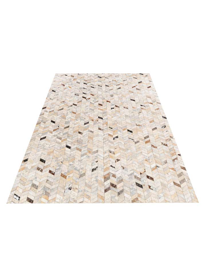 5' 3 x 7' 6 Cowhide Stocks Rug