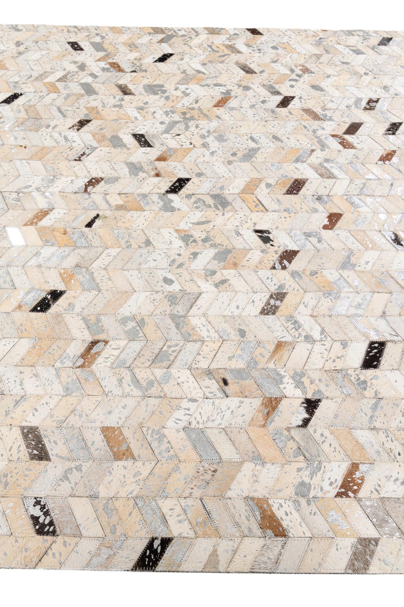 5' 3 x 7' 6 Cowhide Stocks Rug