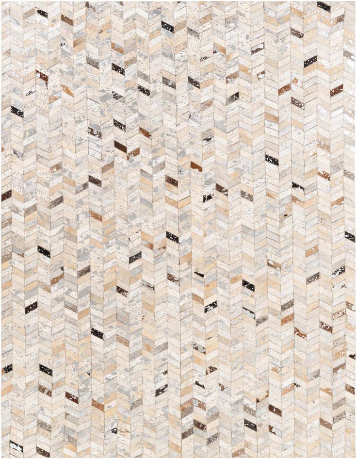 Detail image of 5' 3 x 7' 6 Cowhide Stocks Rug