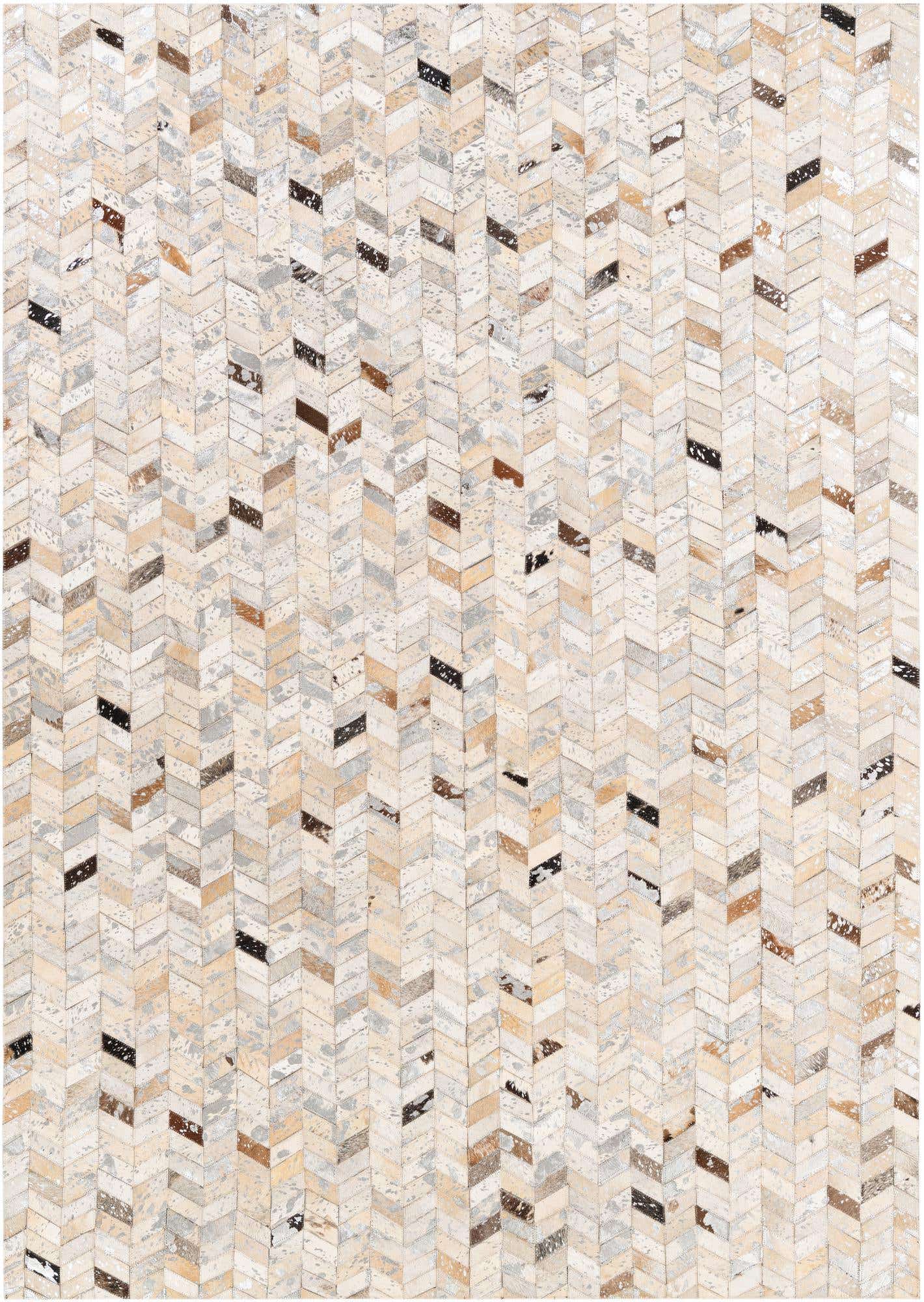 5' 3 x 7' 6 Cowhide Stocks Rug