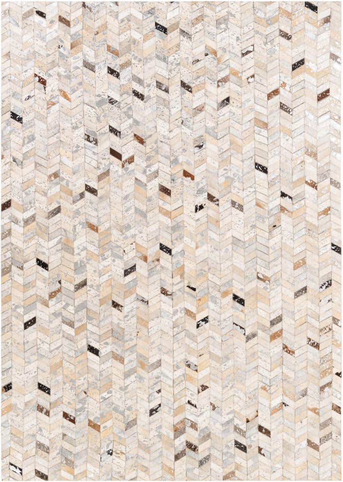 Detail image of 5' 3 x 7' 6 Cowhide Stocks Rug