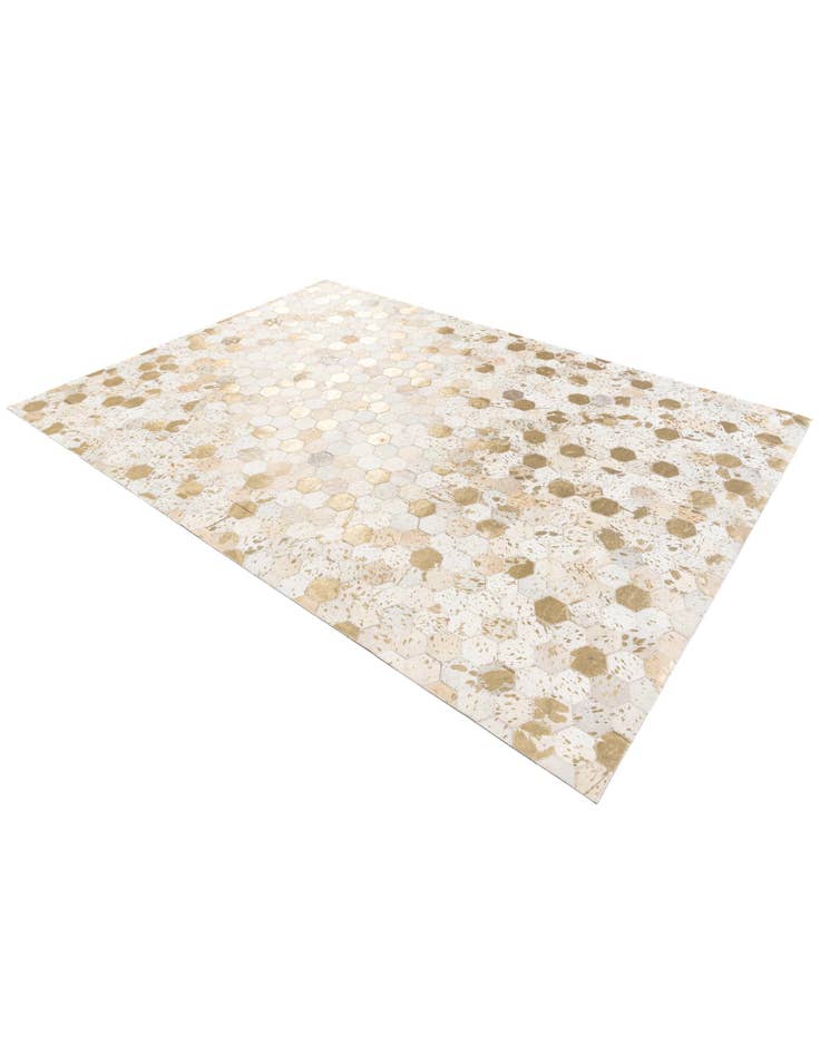 Detail image of 5' 4 x 7' 7 Cowhide Stocks Rug