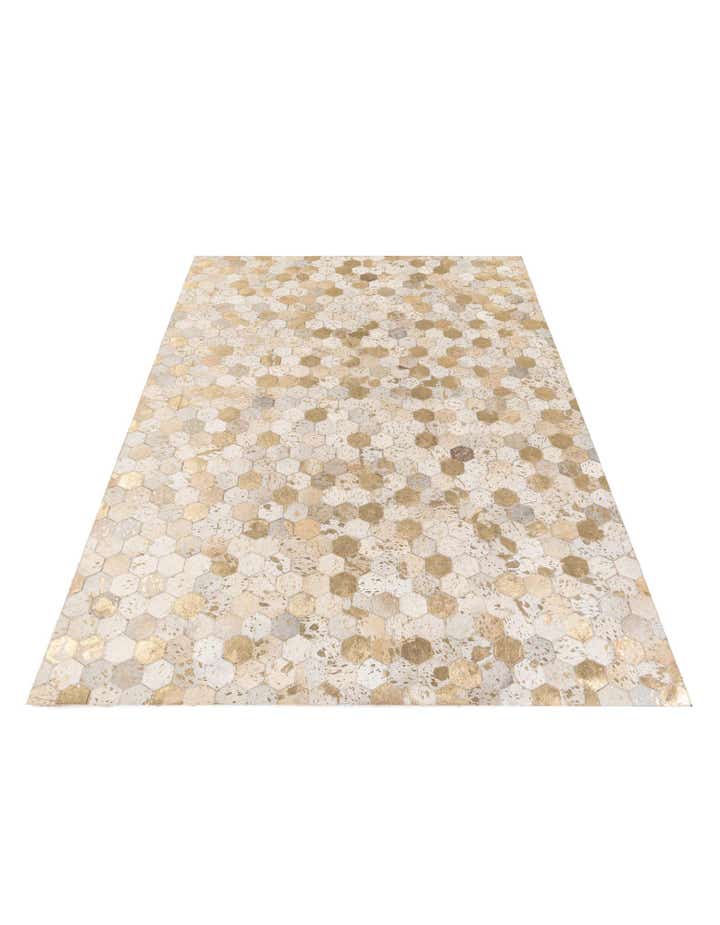 5' 4 x 7' 7 Cowhide Stocks Rug
