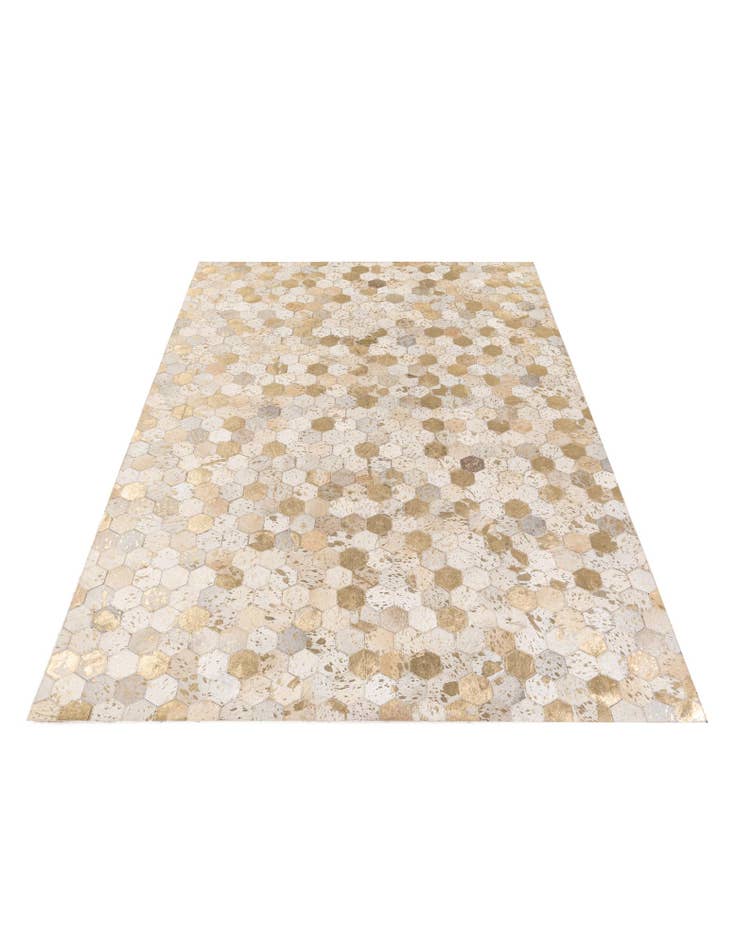Detail image of 5' 4 x 7' 7 Cowhide Stocks Rug