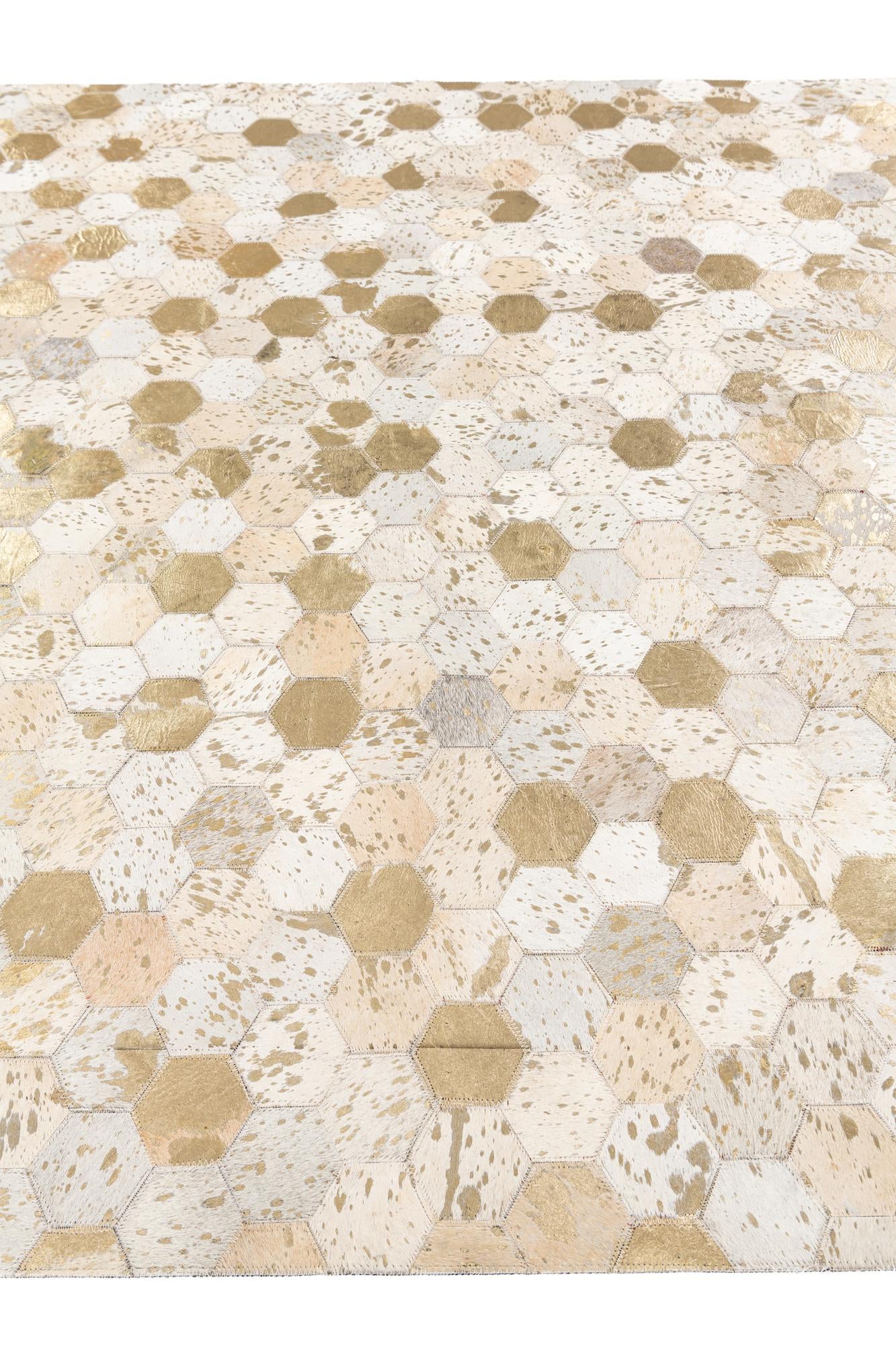 5' 4 x 7' 7 Cowhide Stocks Rug