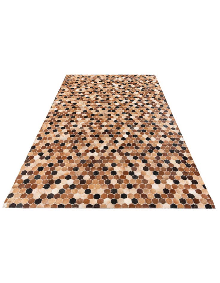 Detail image of 5' 1 x 7' 11 Cowhide Stocks Rug