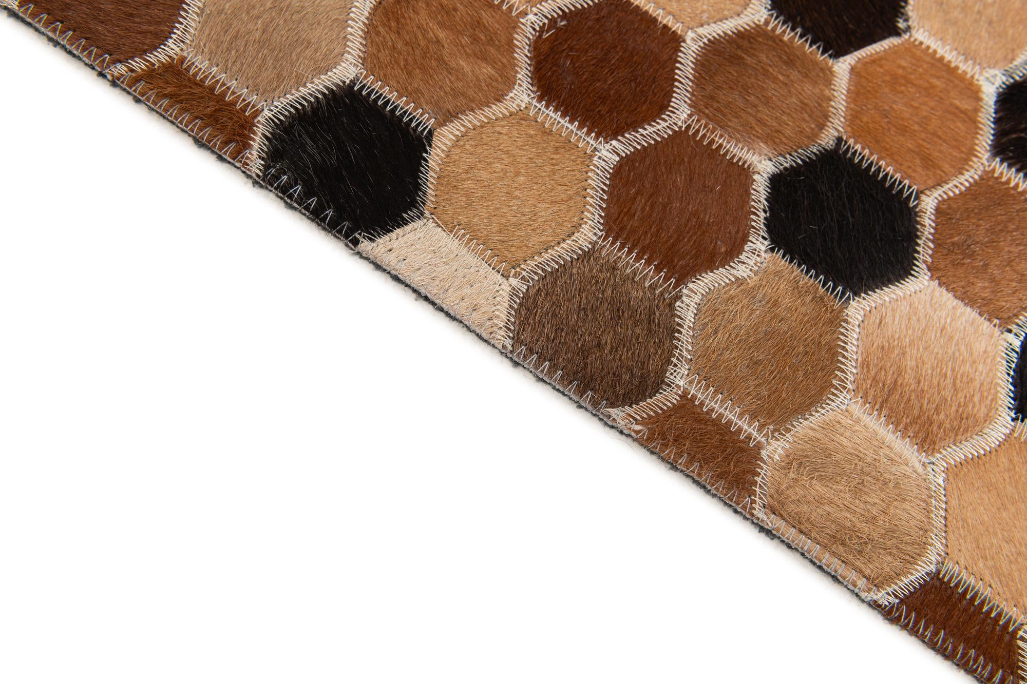 5' 1 x 7' 11 Cowhide Stocks Rug