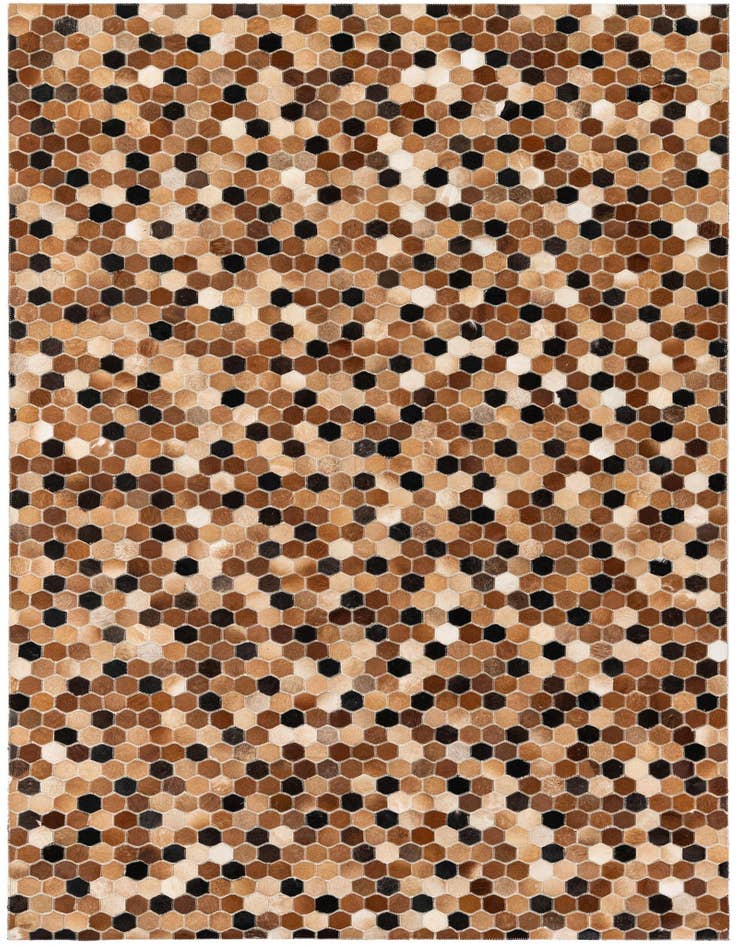Detail image of 5' 1 x 7' 11 Cowhide Stocks Rug