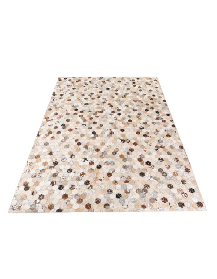 Detail image of 5' 4 x 7' 6 Cowhide Stocks Rug