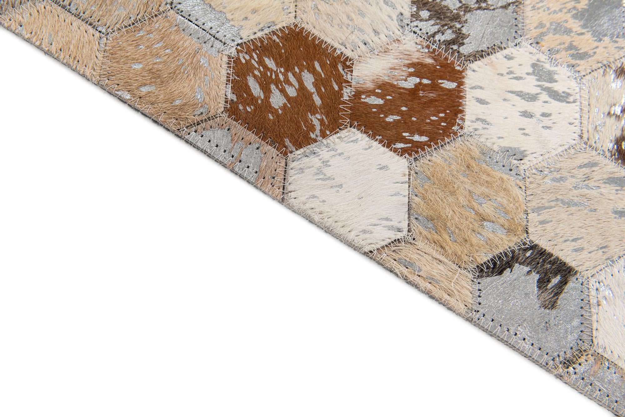 5' 4 x 7' 6 Cowhide Stocks Rug
