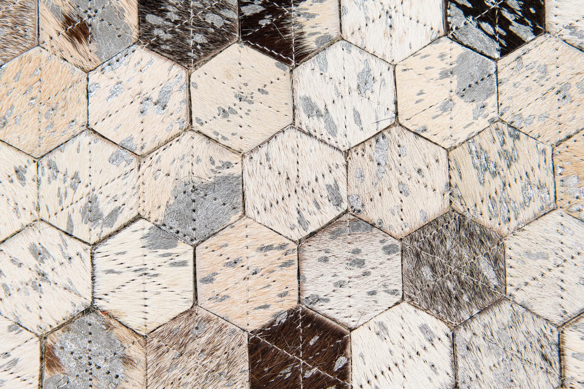 5' 4 x 7' 7 Cowhide Stocks Rug