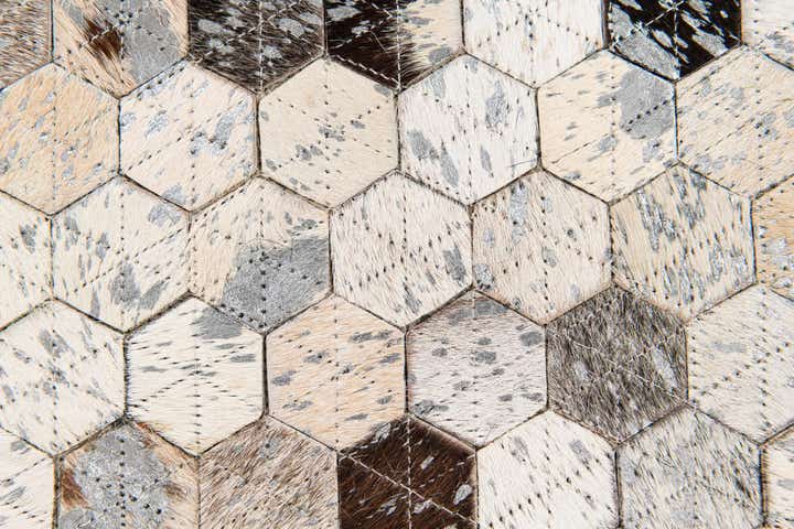 5' 4 x 7' 7 Cowhide Stocks Rug