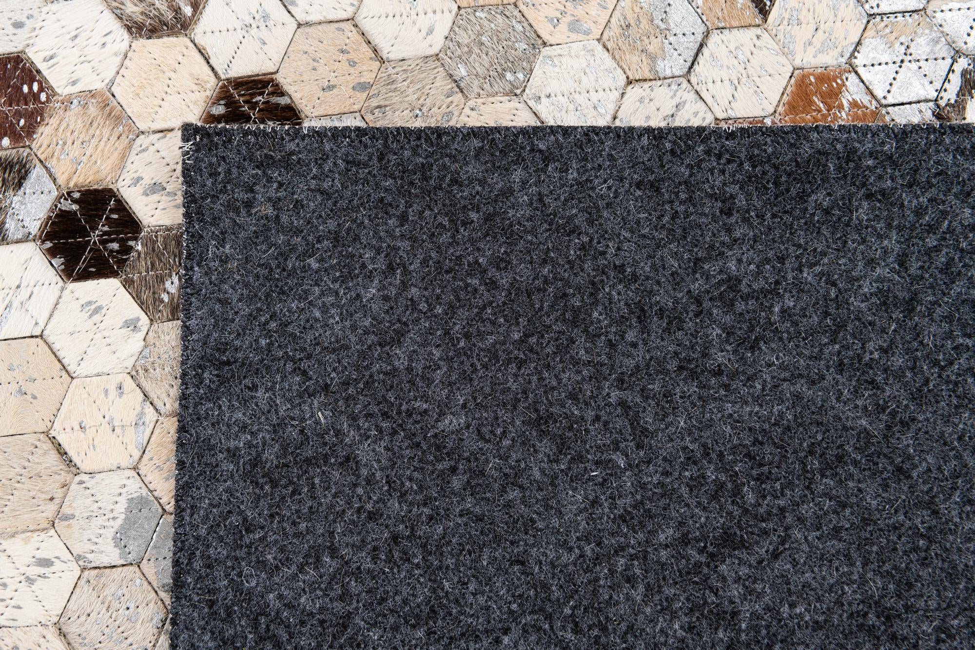5' 4 x 7' 7 Cowhide Stocks Rug