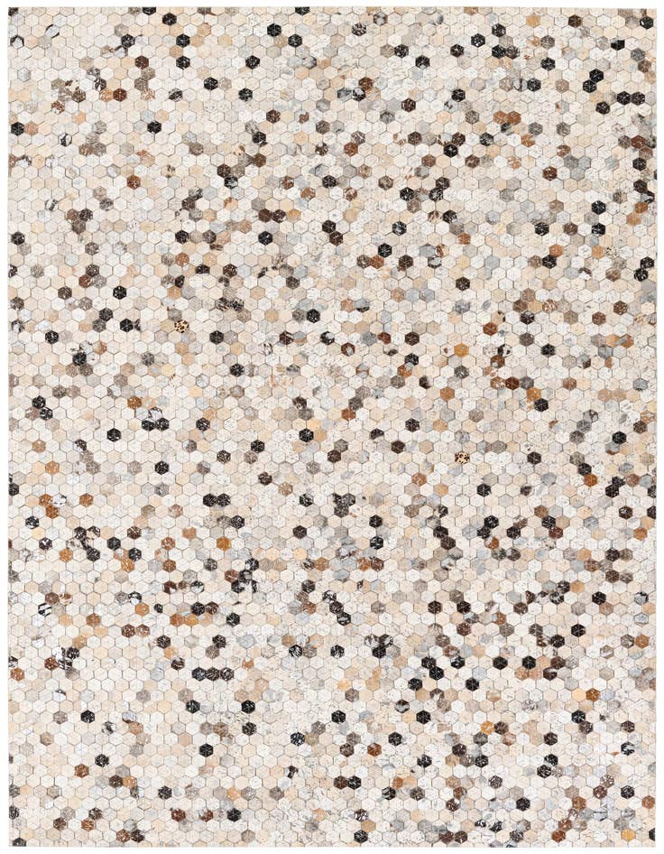 Detail image of 5' 4 x 7' 7 Cowhide Stocks Rug