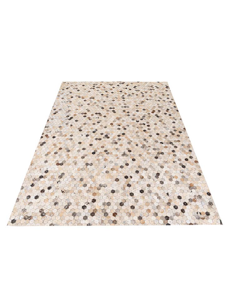 Detail image of 5' 4 x 7' 5 Cowhide Stocks Rug