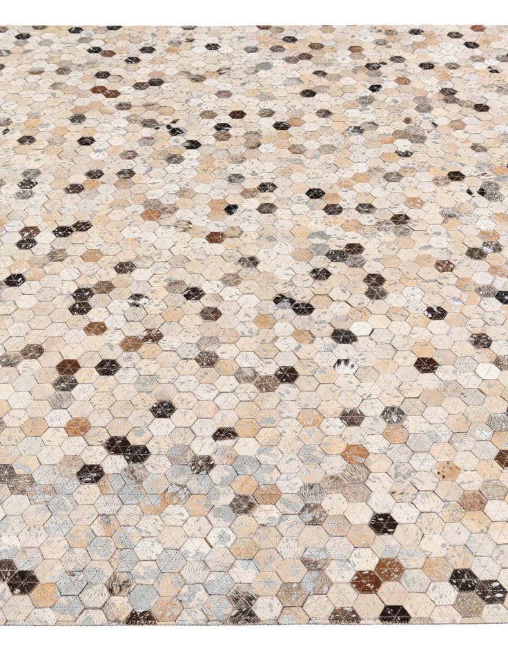 Detail image of 5' 4 x 7' 5 Cowhide Stocks Rug