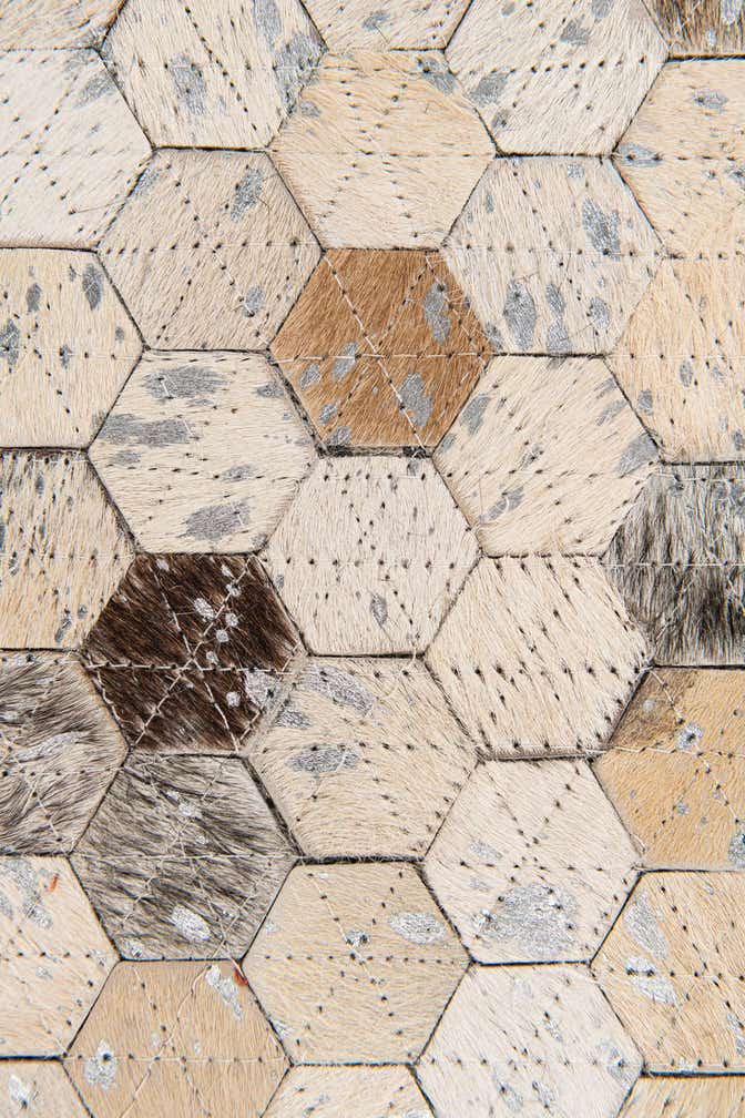 5' 4 x 7' 5 Cowhide Stocks Rug