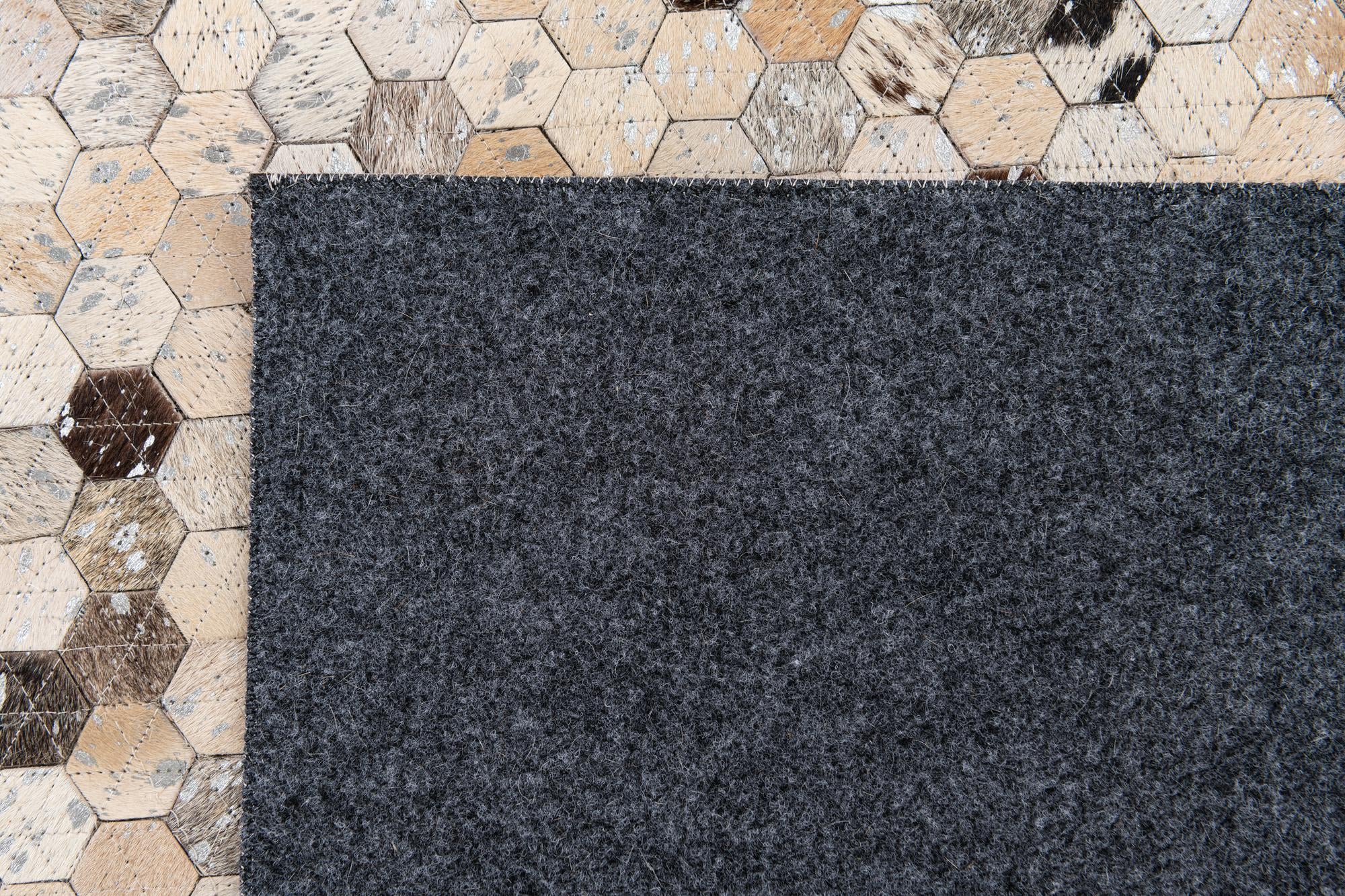 5' 4 x 7' 5 Cowhide Stocks Rug