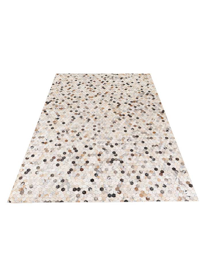 5' 4 x 7' 7 Cowhide Stocks Rug