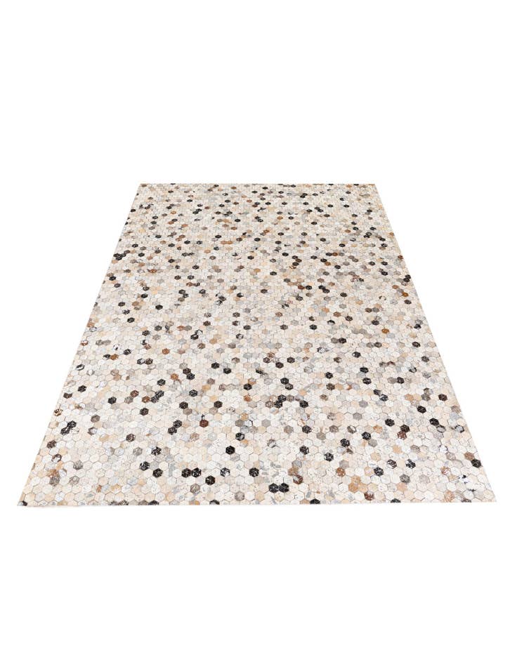 Detail image of 5' 4 x 7' 7 Cowhide Stocks Rug