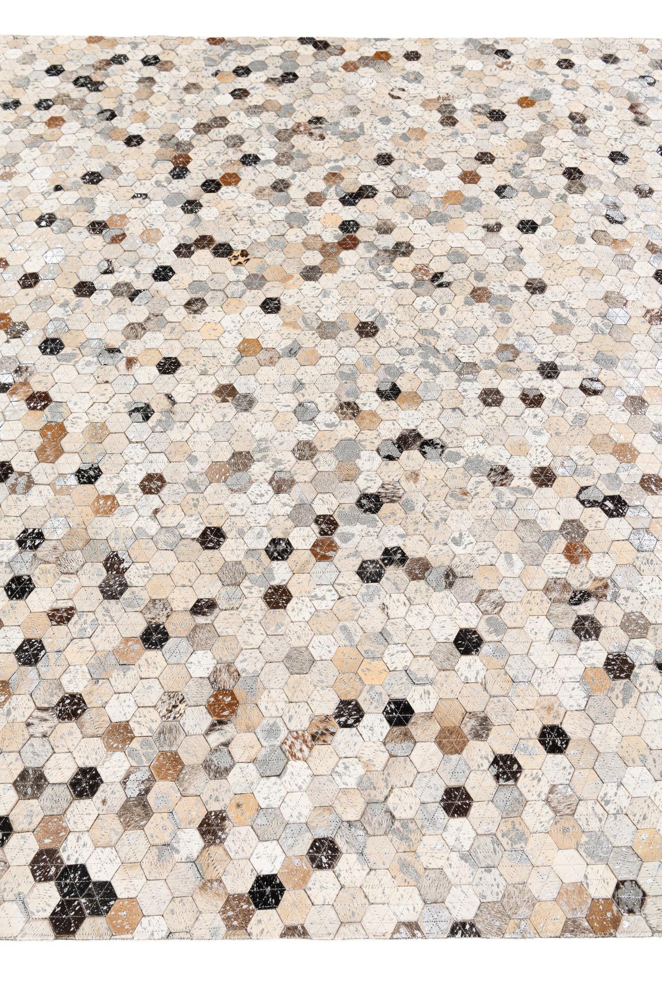 5' 4 x 7' 7 Cowhide Stocks Rug
