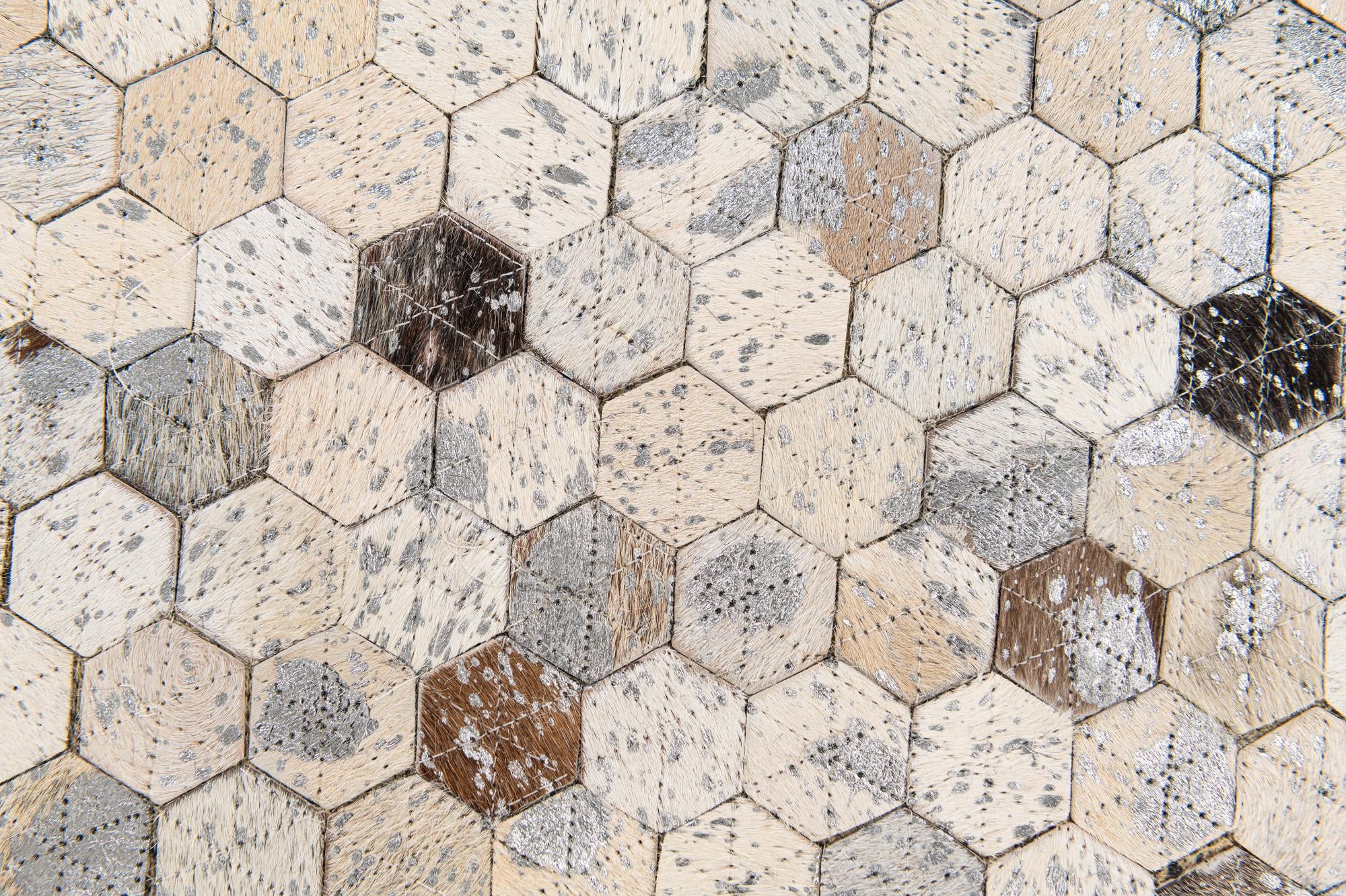 5' 4 x 7' 7 Cowhide Stocks Rug