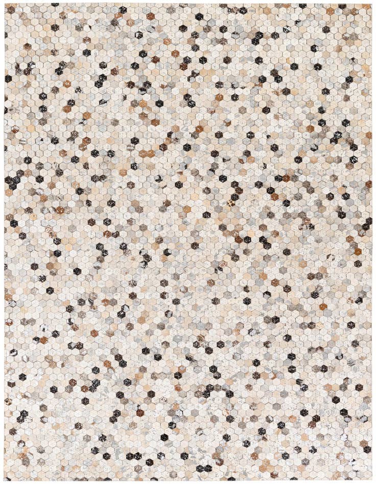Detail image of 5' 4 x 7' 7 Cowhide Stocks Rug