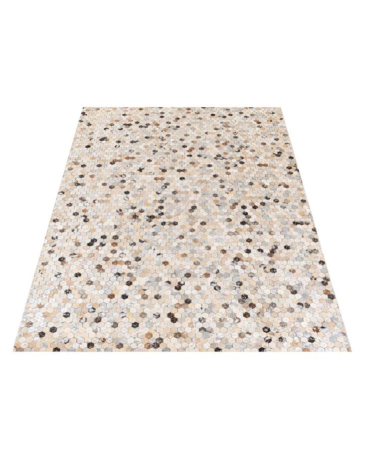 Detail image of 5' 4 x 7' 6 Cowhide Stocks Rug