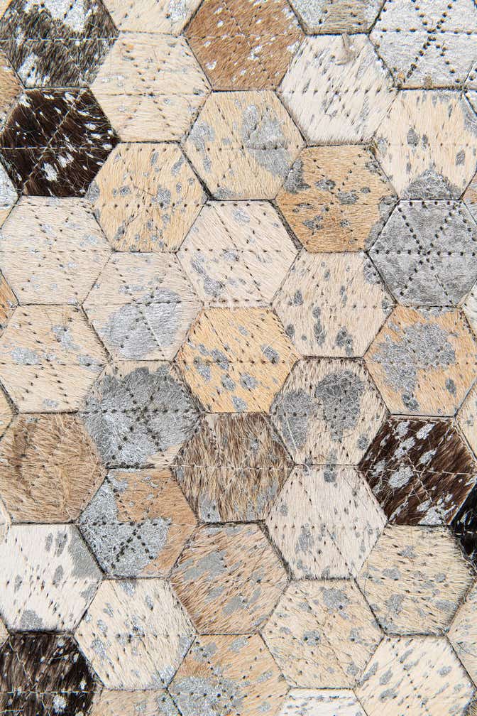 5' 4 x 7' 6 Cowhide Stocks Rug